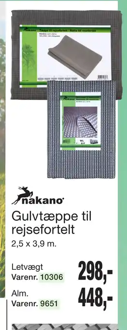 Harald Nyborg Gulvtæppe til rejsefortelt tilbud