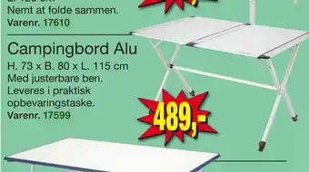 Harald Nyborg Campingbord Alu tilbud