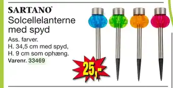 Harald Nyborg Solcellelanterne med spyd tilbud