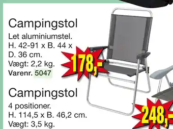 Harald Nyborg Campingstol tilbud