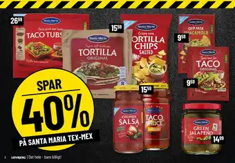 Løvbjerg SPAR 40% PÅ SANTA MARIA TEX-MEX tilbud