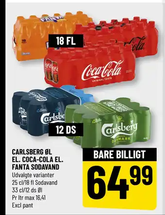 Løvbjerg CARLSBERG ØL EL. COCA-COLA EL. FANTA SODAVAND tilbud