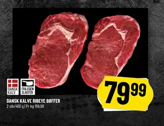 Løvbjerg DANSK KALVE RIBEYE BØFFER tilbud