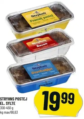 Stryhns Postej El. Sylte 300-450g