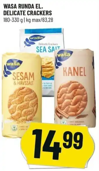 Løvbjerg Wasa Runda El. Delicate Crackers 180-330g tilbud