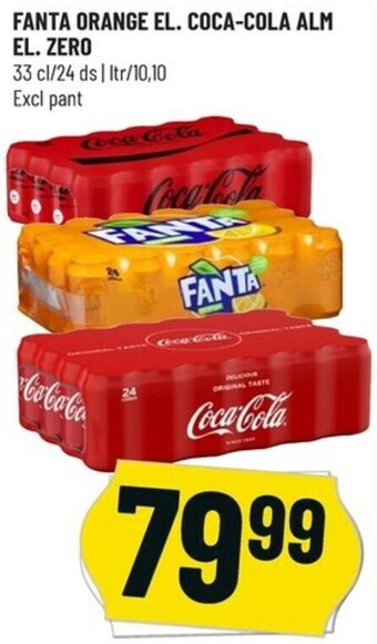 Løvbjerg Fanta Orange El. Coca-Cola Alm El. Zero tilbud