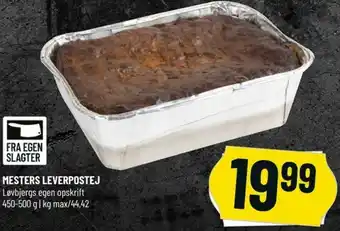 Løvbjerg Mesters Leverpostej 450-500g tilbud