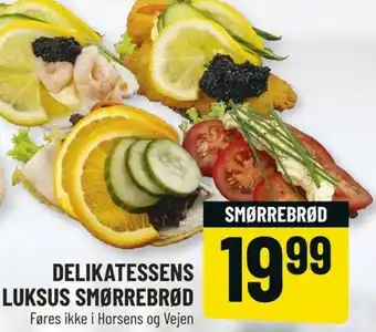 Løvbjerg Delikatessens Luksus Smørrebrød tilbud