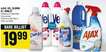 Ajax, Vel, Klorin El. Dunlet 500-1500 ml
