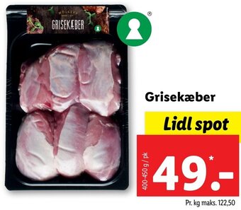 Lidl Grisekæber 400-450g tilbud