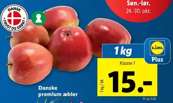 Lidl Danske Premium Æbler 1 Kg tilbud
