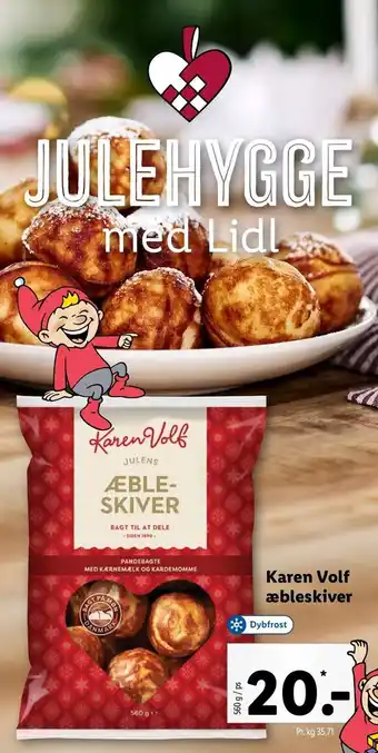 Lidl Karen Volf Æbleskiver 560g tilbud