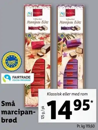 Lidl Små Marcipan-Brød 125g tilbud
