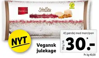 Lidl Vegansk Julekage 750g tilbud