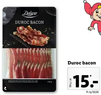 Lidl Duroc Bacon 100g tilbud