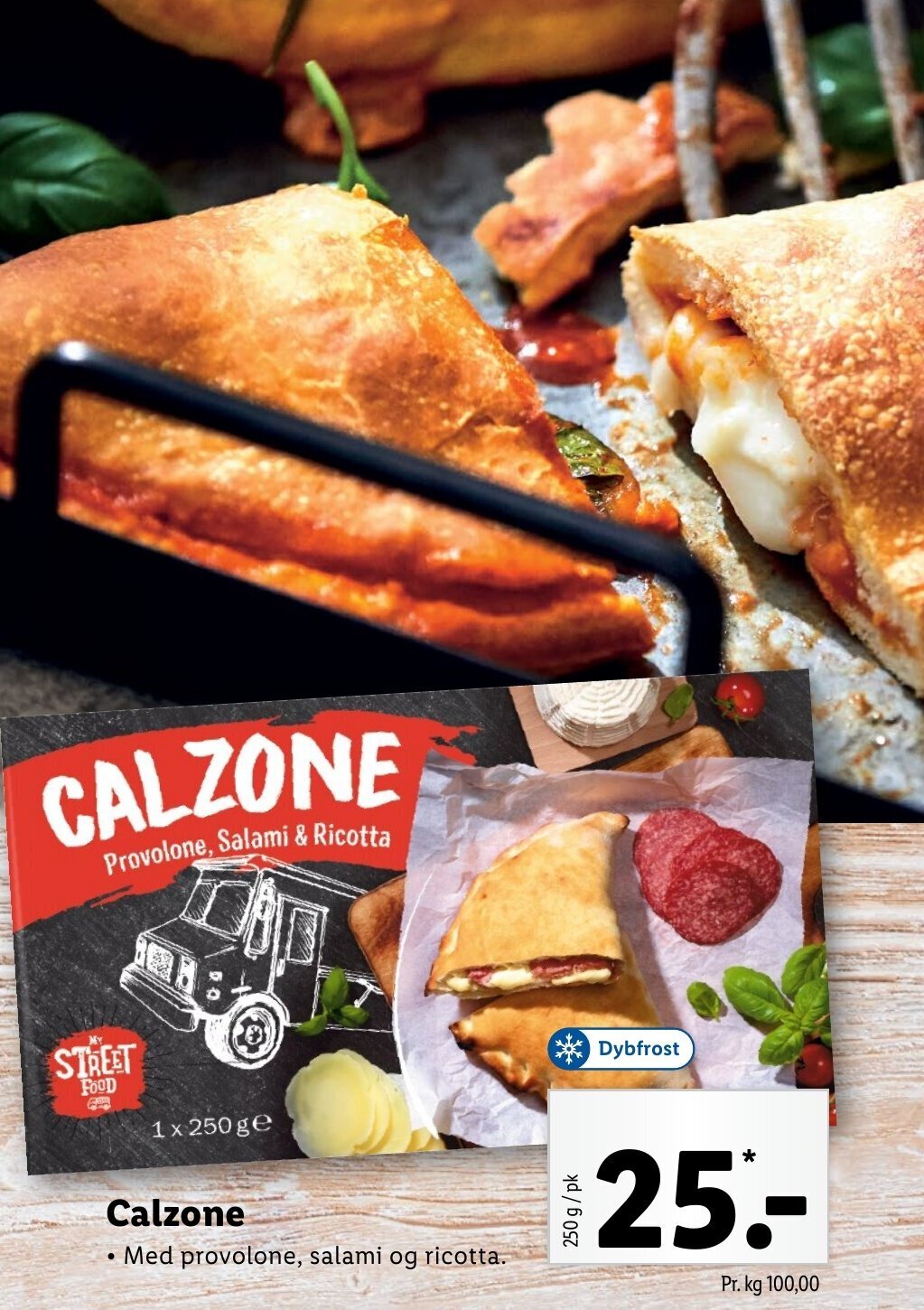 Calzone 250g tilbud hos Lidl