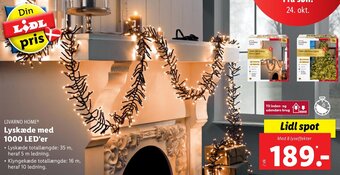 Lidl Lyskæde Med 1000 LED'er tilbud