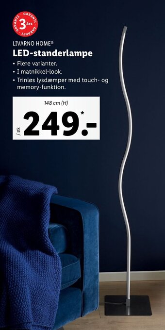 Lidl LED-Standerlampe tilbud