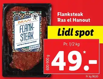 Flanksteak Ras El Hanout 600-900 g