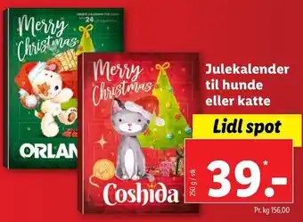 Lidl Julekalender Til Hunde Eller Katte 250g tilbud