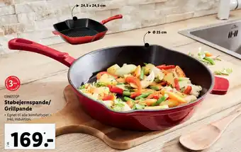 Lidl Støbejernspande/Grillpande tilbud