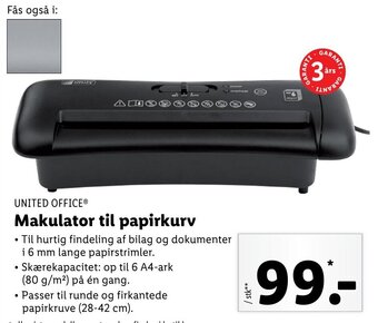 Lidl Makulator Til Papirkurv tilbud