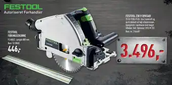 Johannes Fog FESTOOL 230 V DYKSAV tilbud