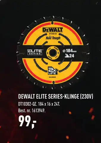Johannes Fog DEWALT ELITE SERIES-KLINGE (230V) tilbud