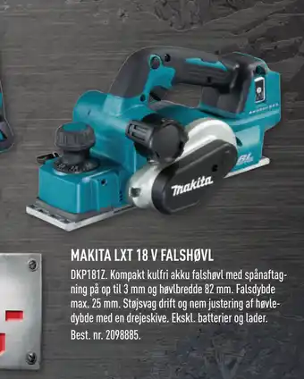 Johannes Fog MAKITA LXT 18 V FALSHØVL tilbud