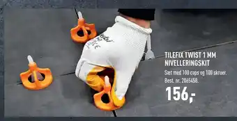 TILEFIX TWIST 1 MM NIVELLERINGSKIT