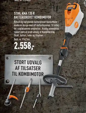 Johannes Fog STIHL KMA 135 R BATTERIDREVET KOMBIMOTOR tilbud