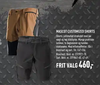 Johannes Fog MASCOT CUSTOMIZED SHORTS tilbud