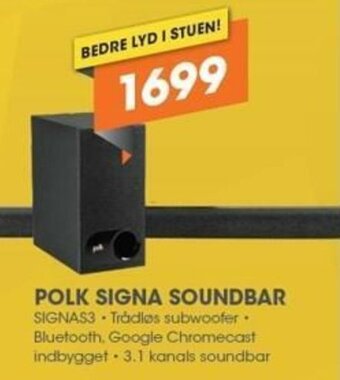 Expert Polk Signa Soundbar tilbud
