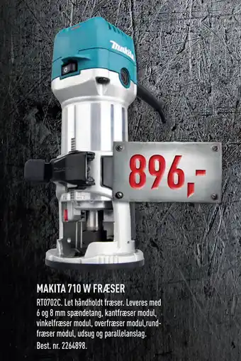 Johannes Fog MAKITA 710 W FRÆSER tilbud