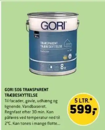 XL-BYG GORI 506 TRANSPARENT TRÆBESKYTTELSE tilbud