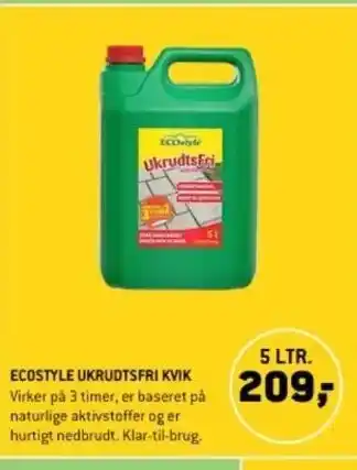 XL-BYG ECOSTYLE UKRUDTSFRI KVIK tilbud