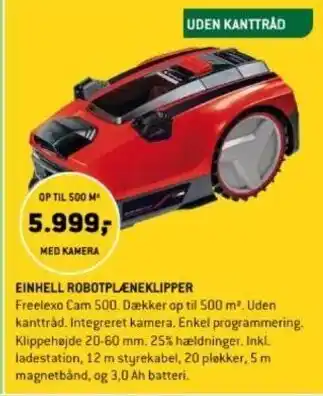 XL-BYG EINHELL ROBOTPLÆNEKLIPPER tilbud