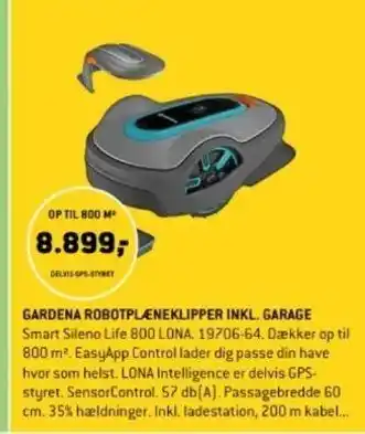 XL-BYG GARDENA ROBOTPLÆNEKLIPPER INKL. GARAGE tilbud