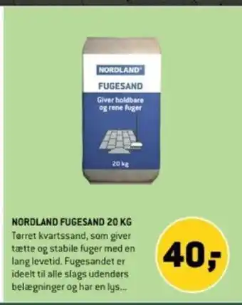 XL-BYG NORDLAND FUGESAND 20 KG tilbud