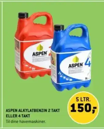 XL-BYG ASPEN ALKYLATBENZIN 2 TAKT ELLER 4 TAKT tilbud