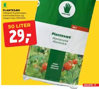 jem & fix PLANTESÆK tilbud