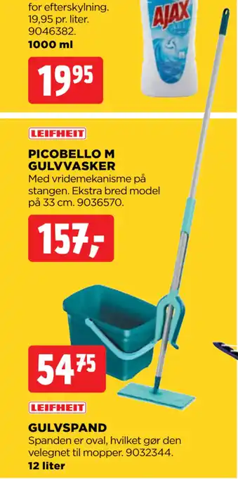 jem & fix PICOBELLO M GULVVASKER tilbud