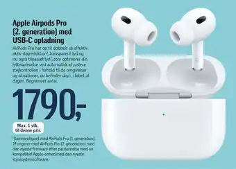 Føtex Apple Airpods Pro (2. generation) med USB-C opladning tilbud