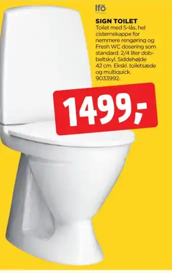 jem & fix SIGN TOILET tilbud
