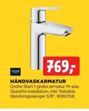 jem & fix HÅNDVASKARMATUR tilbud