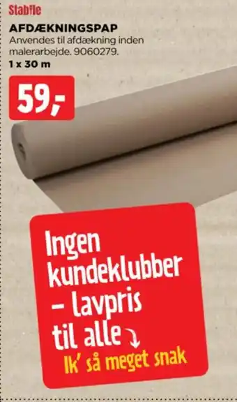 jem & fix AFDÆKNINGSPAP tilbud