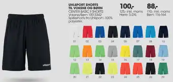 Uhlsport Shorts Til Voksne Og Børn 110 Inkl. Moms