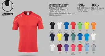 Sportigan Uhlsport Spilletrøje Til Voksne Og Børn 135 Inkl. Moms tilbud