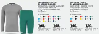 Sportigan Uhlsport Baselayer Til Voksne Og Børn 185 Inkl.Moms , Uhlsport Tights Til Voksne Og Børn 150 Inkl.Moms tilbud