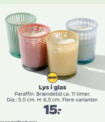 Netto Lys i glas tilbud